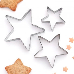 Набор формочек для печенья металл 3 шт.8 см.