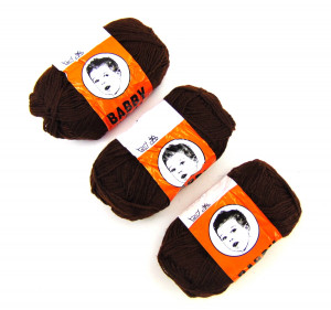 Пряжа Коричневая 40-50 гр.