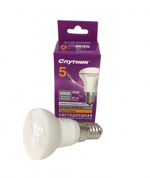 Лампа энергосберегающая светодиодная,холодный белый свет , цоколь Е 14 1 шт./100 шт.коробка/