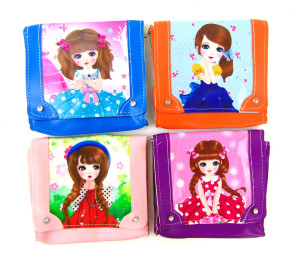 Сумочка детская с двумя отделениями на длинном ремешке 16*17 см.1 шт.