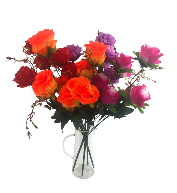 Букет искусственных цветов Премиум класса 7 бутонов 60 см.