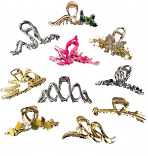 Краб для волос металлический 12 см.1 шт.