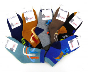 Носки детские термо 8-10.12-14 лет 80% хлопок /10 пар в упаковке/ 1 пара