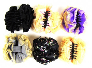 Краб для волос с бантом в ассортименте 1 шт.