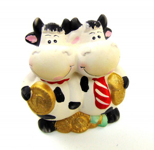 Символ 2021 года керамика  13,5 см.1 шт.