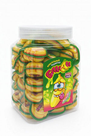 Жевательный мармелад с кислой начинкой 