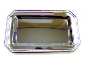 Поднос металлический 14*24 см.