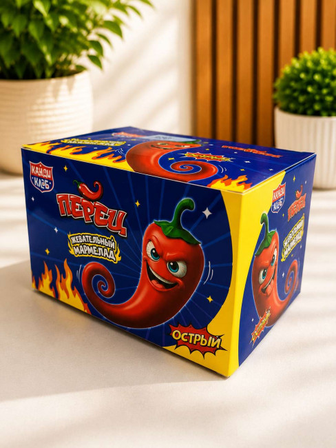Жевательный мармелад «Crazy Gummy Перец», вкус сладко-острый, 20 г * 30 шт