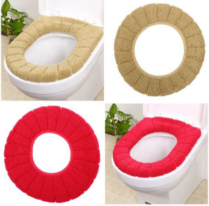 Чехол для унитаза махровый на резинке /150 шт.коробка/1 шт.