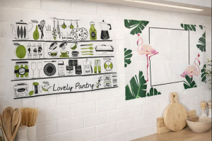 Наклейка интерьерная в ассортименте  45*75 см.1 шт.