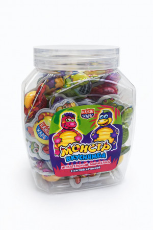 Жевательный мармелад с кислой начинкой «Монстр Вкуснямба» (Дракончик) 10гр1 шт./30шт в банке/