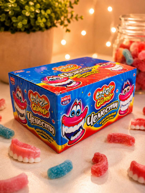 Жевательный мармелад «Crazy Gummy Челюсти» 10г*48шт