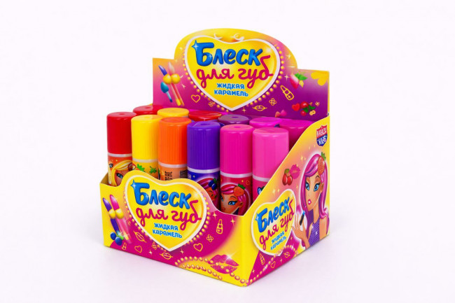 Жидкая карамель "Блеск для губ" ассорти 7гр*30шт