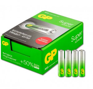 Батарейки GP Super alkaline ААА мизинчиковые 4 шт.
