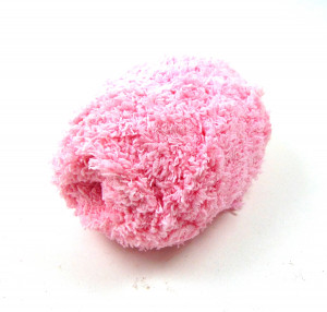 Пряжа махровая розовая 50 гр.