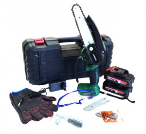 Пила садовая аккумуляторная  по дереву, сучкорез ,в комплекте очки и перчатки 12000 mah 698 VF