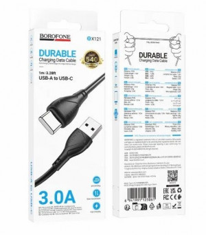 Кабель для мобильных устройств BOROFONE BX 121  USB-А  to USB-С