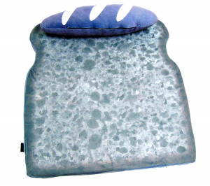 Лежанка для животных с подголовником на липучке 56*60 см.1 шт.