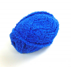 Пряжа махровая синяя 50 гр.