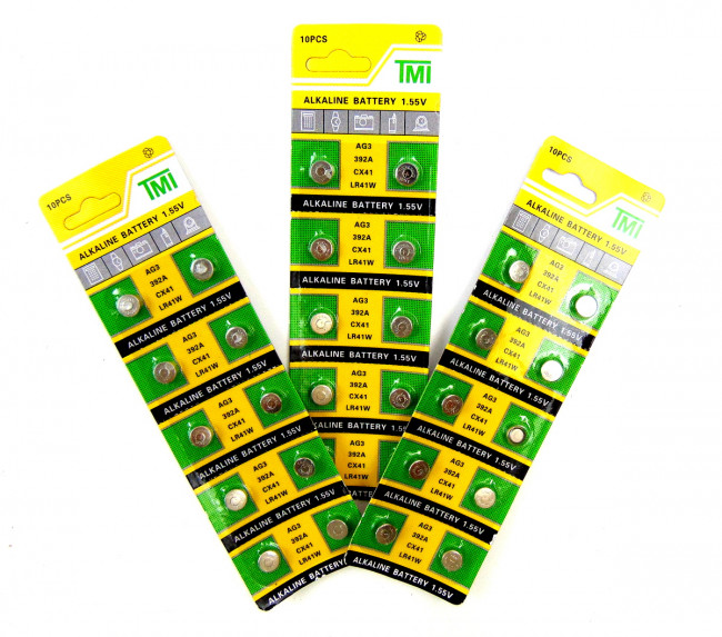 Батарейки алкалиновые 10 шт. AG 3