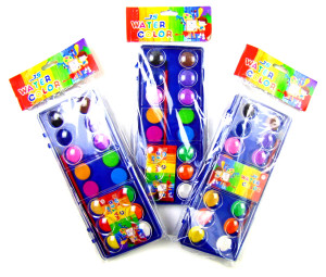 Краски акварельные с кисточкой  16 цветов