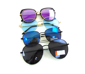 Очки солнцезащитные в ассортименте  с металлическими дужками 1 шт.