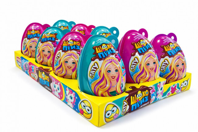 Печенье с шоколадной пастой и игрушкой ШОКОПРИЗ XXL для девочек 30гр*8шт