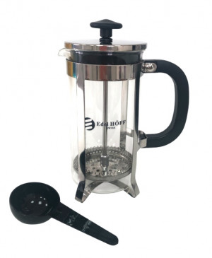 Чайник заварочный стекло френч- пресс с ложкой 350 мл.1 шт./ 24 шт.коробка/