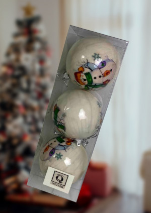 Набор шаров 3 шт.8 см.