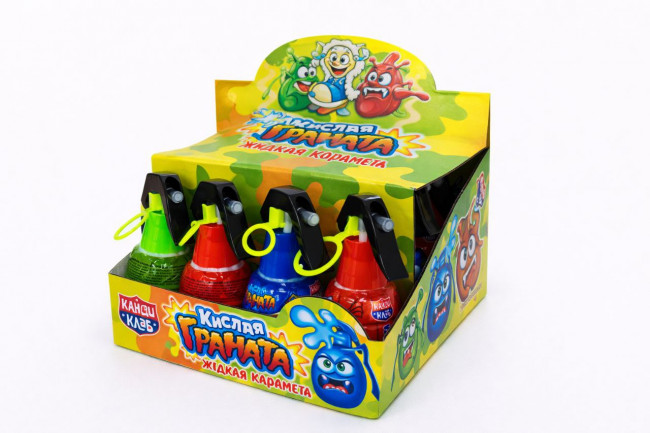 Жидкая конфета спрей "Кислая Граната" ассорти 50мл*20шт