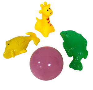 Набор игрушек для купания 4 предмета /324 шт.коробка/