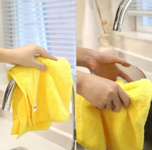 Салфетка микрофибра 40*40 см.1 шт./144 шт.коробка/