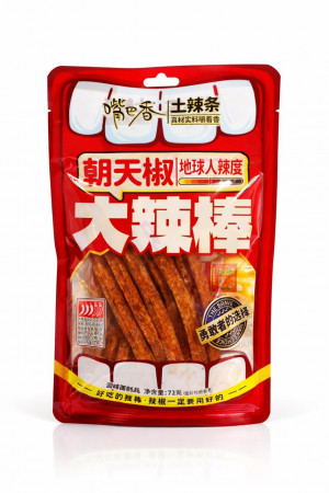 Пшеничные палочки с острым вкусом ZuiBaXiang 72г