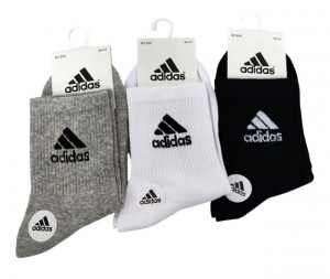 Носки женские Adidas 80 % хлопок р.36-41 / 10 пар в упаковке/ 1 пара