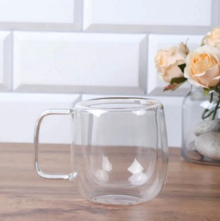 Кружка с двойным дном и сухоцветами 250 мл.1 шт.