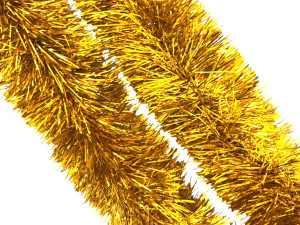 Мишура Желтая  d-8 см.2,5 м.1 шт.