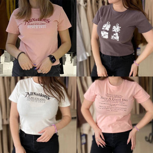 Футболка женская укороченная в ассортименте р.42-44