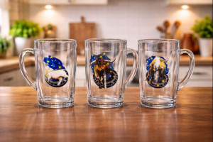 Кружка для чая с деколью 300 мл.1 шт.