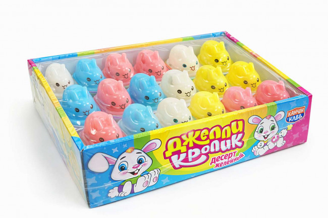 Десерт желейный «Джелли Кролик» ассорти 38г*30шт