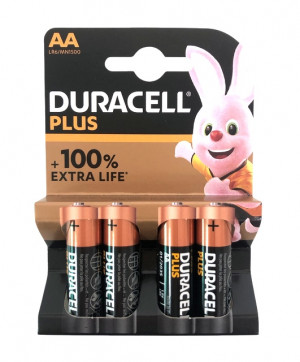 Батарейки Duracell PLUS АА пальчиковые 4  шт,
