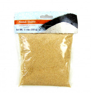 Крошка стеклянная для декора Бежевая  500 гр.