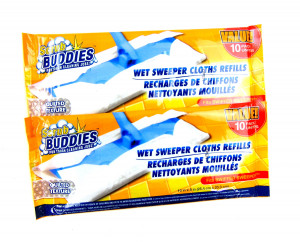 Набор влажных салфеток на швабру 10 шт.25,4*20,3 см.