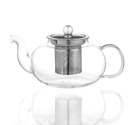 Чайник стеклянный заварочный с металлическим ситом