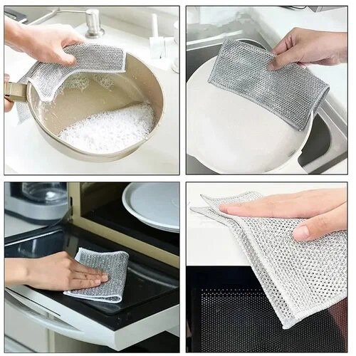 Салфетка серебряная для чистки посуды 30*30  см.1 шт.