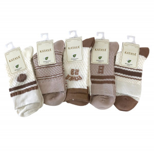 Носки женские 65% хлопок 15% бамбук р.37-41 10 пар в упаковке 1 пара