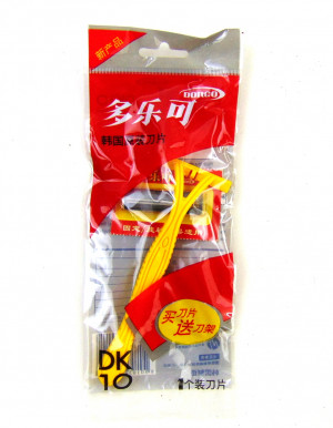 Станок 2 лезвии+увлажняющая полоска DORCO  1 шт.