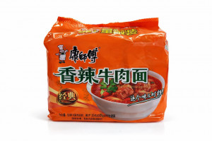 Лапша быстрого приготовления KangShiFu 108 г * 5 шт.– вкус пряной острой говядины