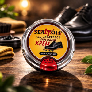 Крем для обуви цвет: черный 50 мл.