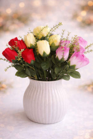 Букет роз 5 бутонов 35 см.