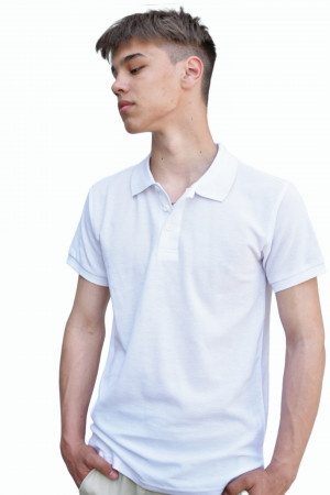 Футболка Поло цвет: белый размер L